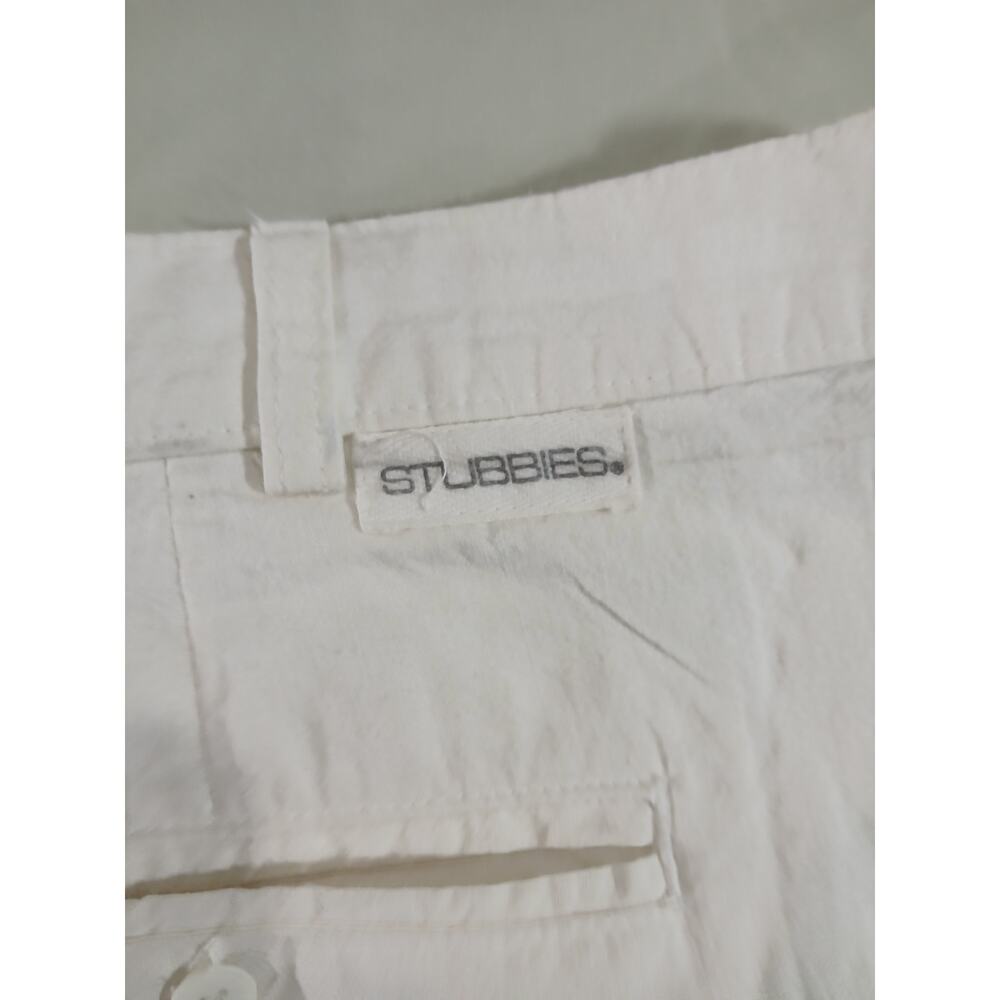 Stubbies White Cotton Shorts Men's Size 40 - Picture 3 of 11